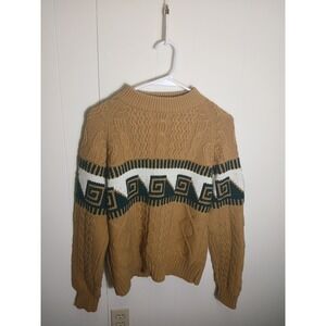 Vintage Campus Rugged Country Knit Sweater‎ Womens Size L